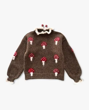 Mushrooms pullover | Brown