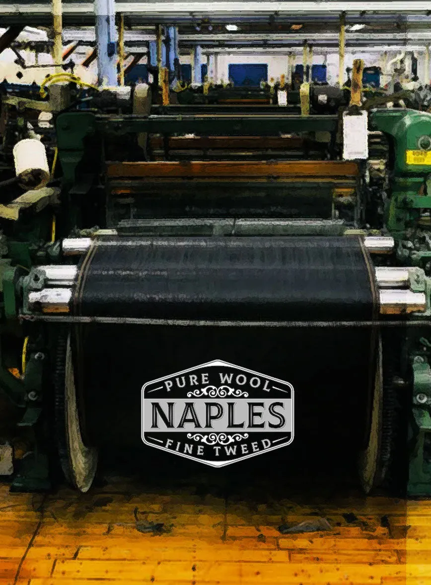 Naples Espresso Brown Tweed Pea Coat