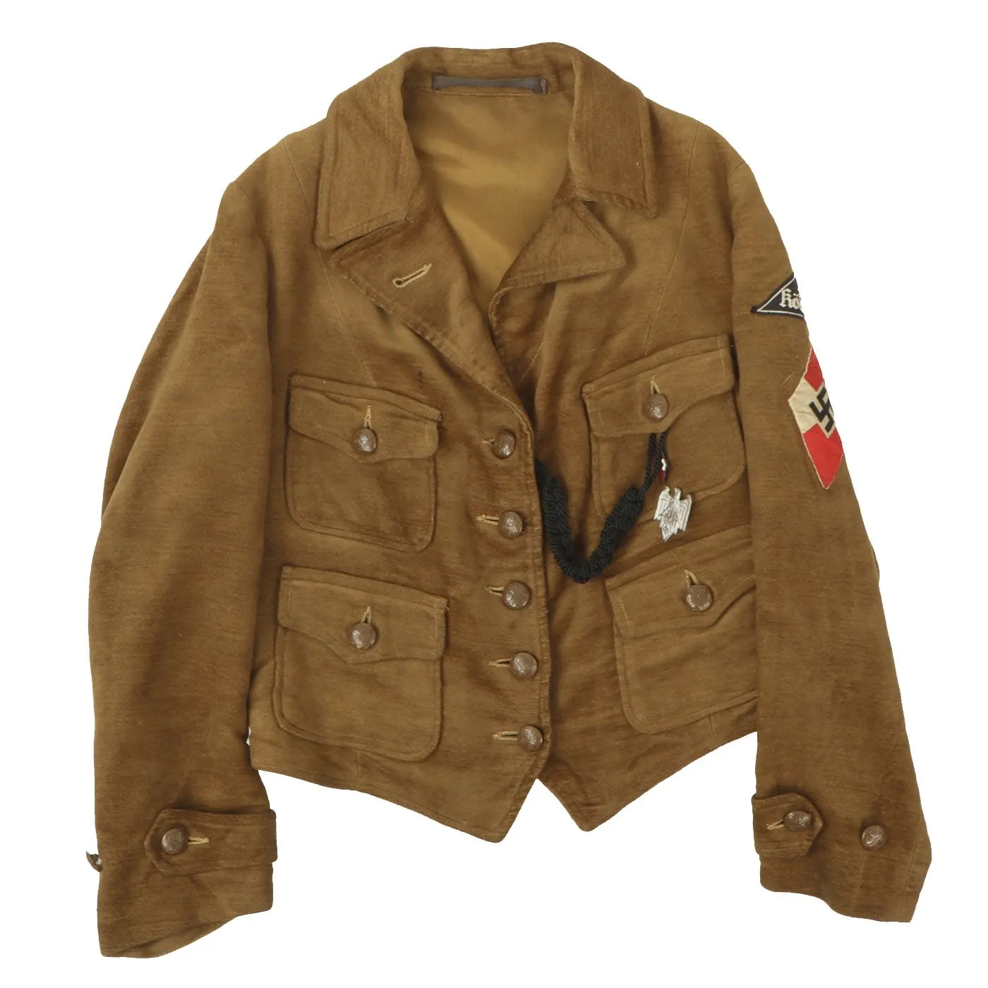 Original German WWII League of German Girls Climbing Jacket - Cologne - Aachen with RZM Tag