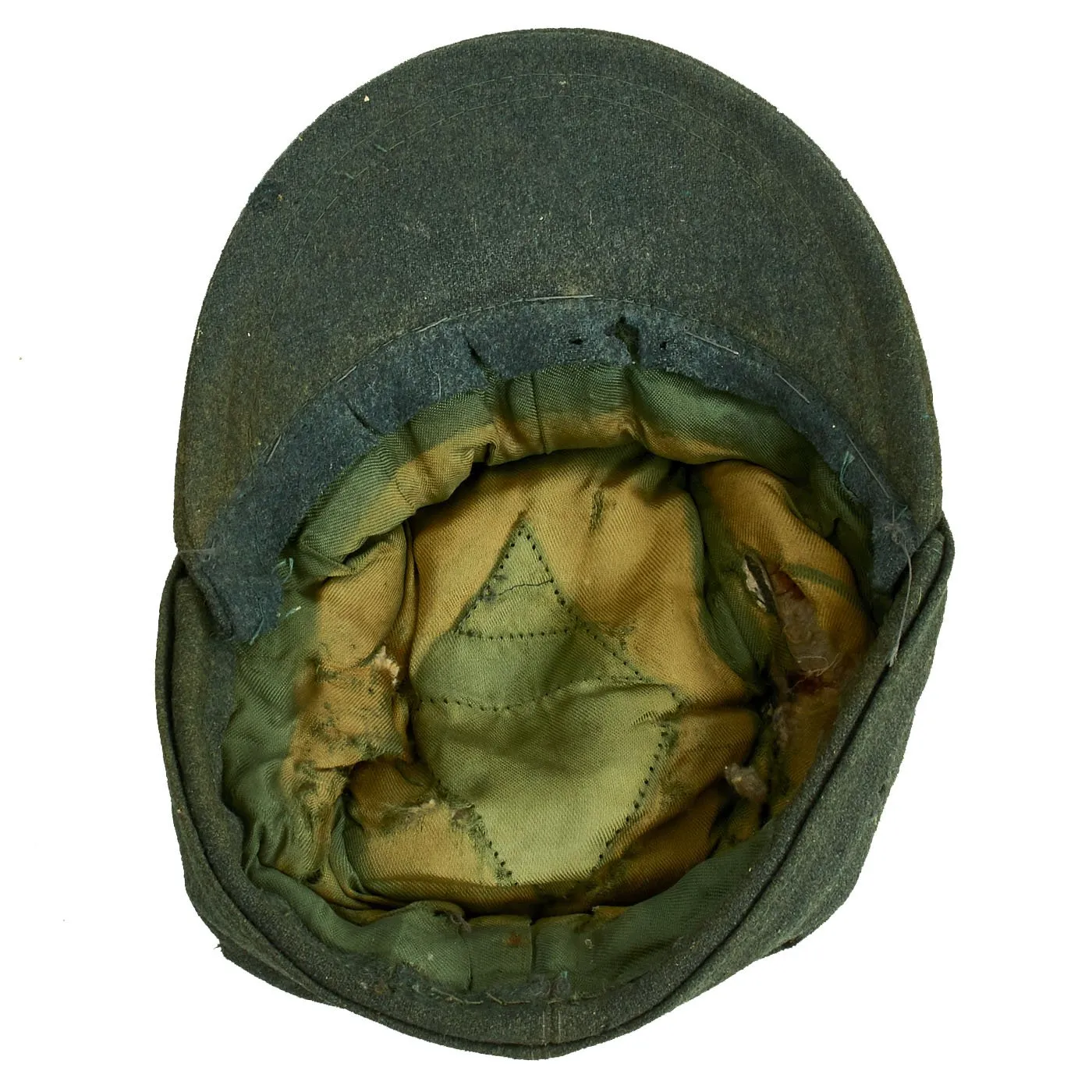 Original German WWII POW Telogreika Soviet Padded Jacket and M43 Hat