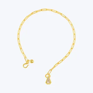 Shield Charm Chain Bracelet