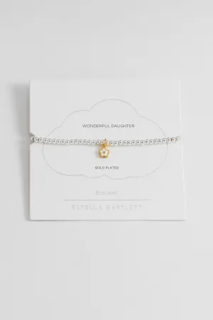Sienna Beaded Enamel Flower Charm Bracelet