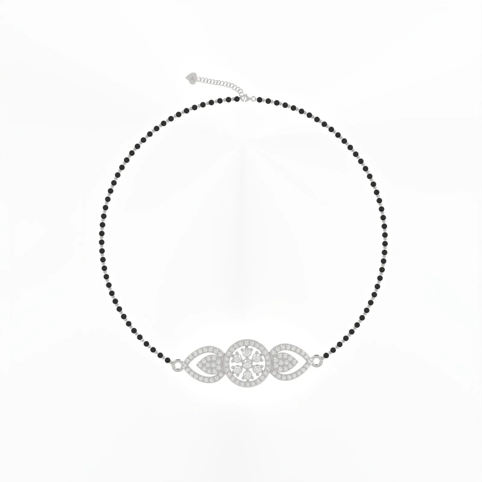Silver Nature Inspired Bridal Bracelet