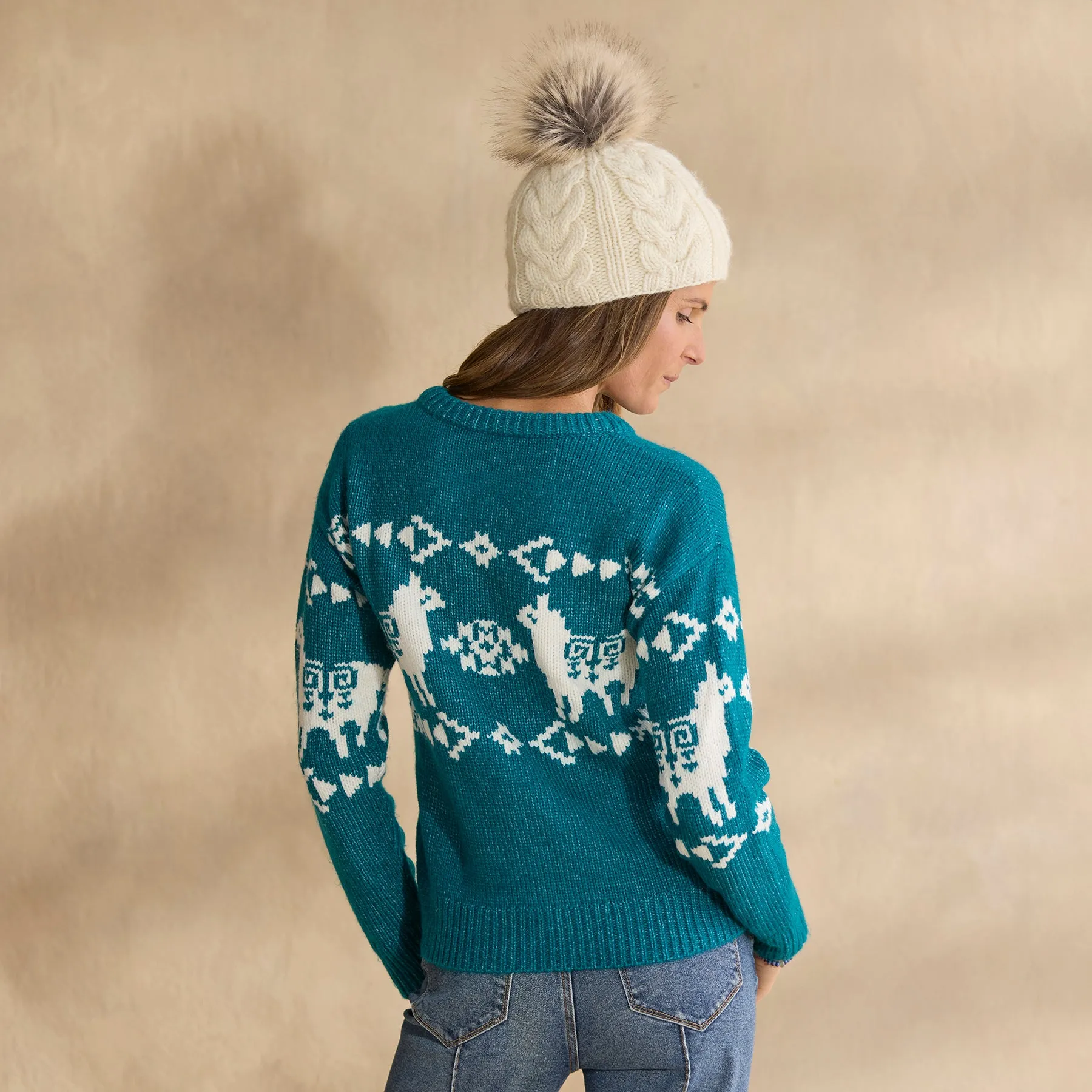 Spirited Llama Sweater