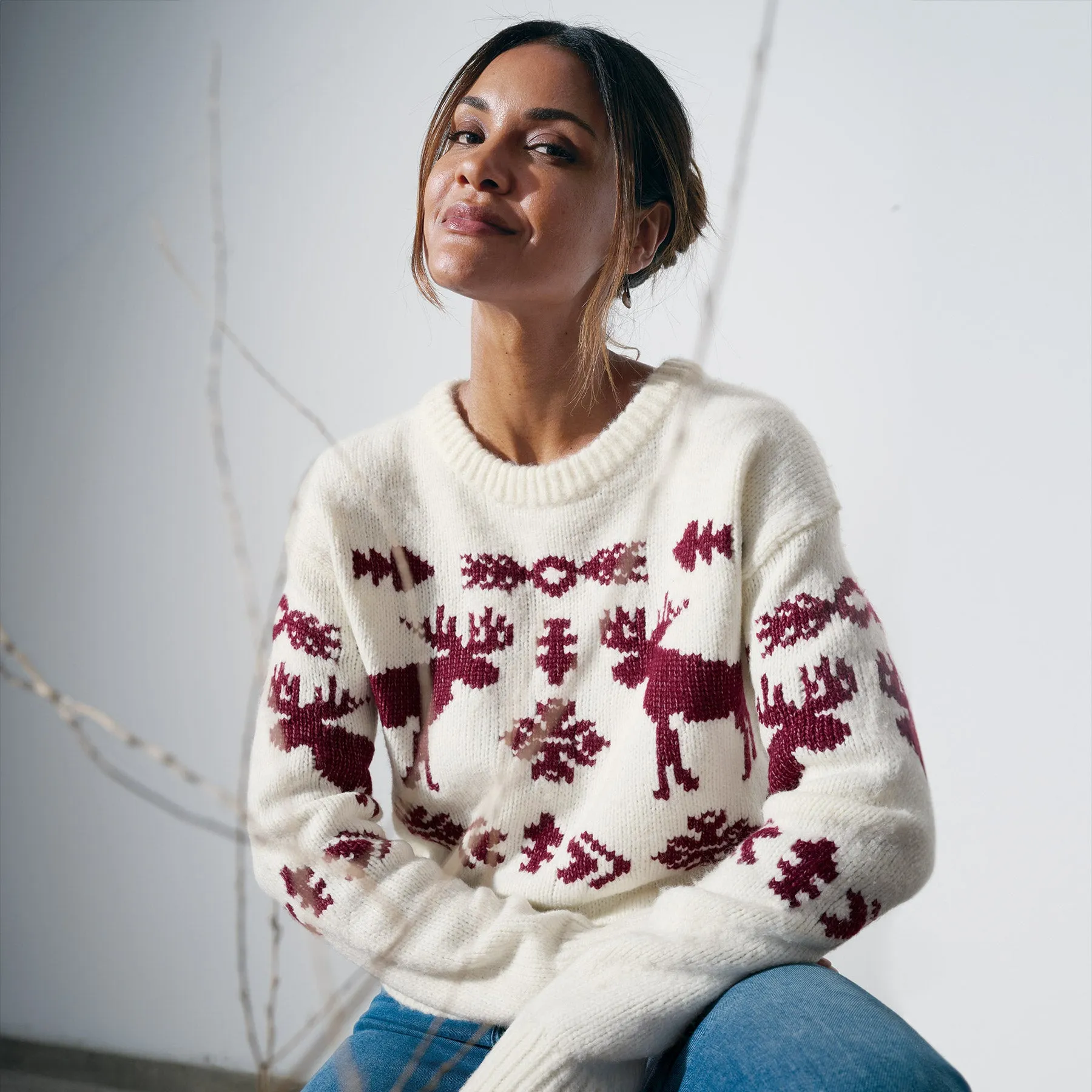 Spirited Moose Sweater