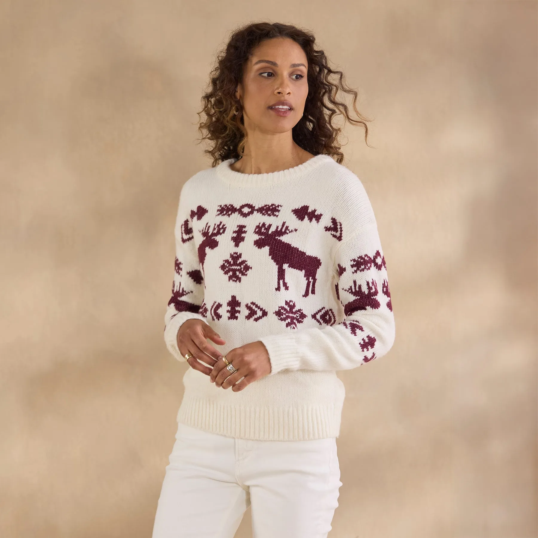 Spirited Moose Sweater