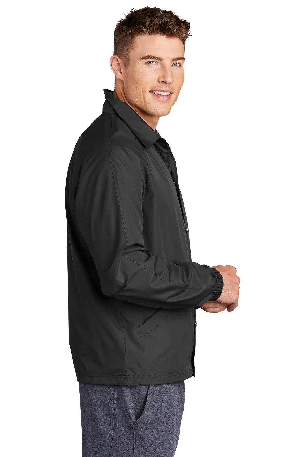 Sport-Tek Sideline Branded Jackets, Black