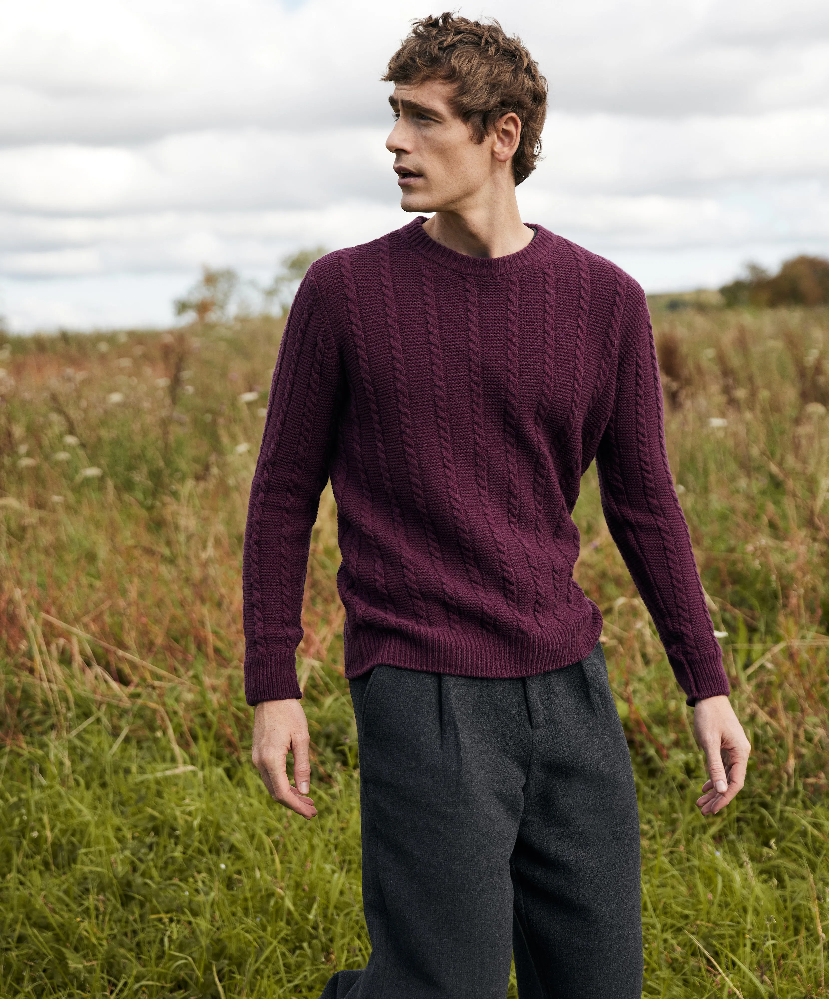 Sudbury Crew Neck Sweater Currant