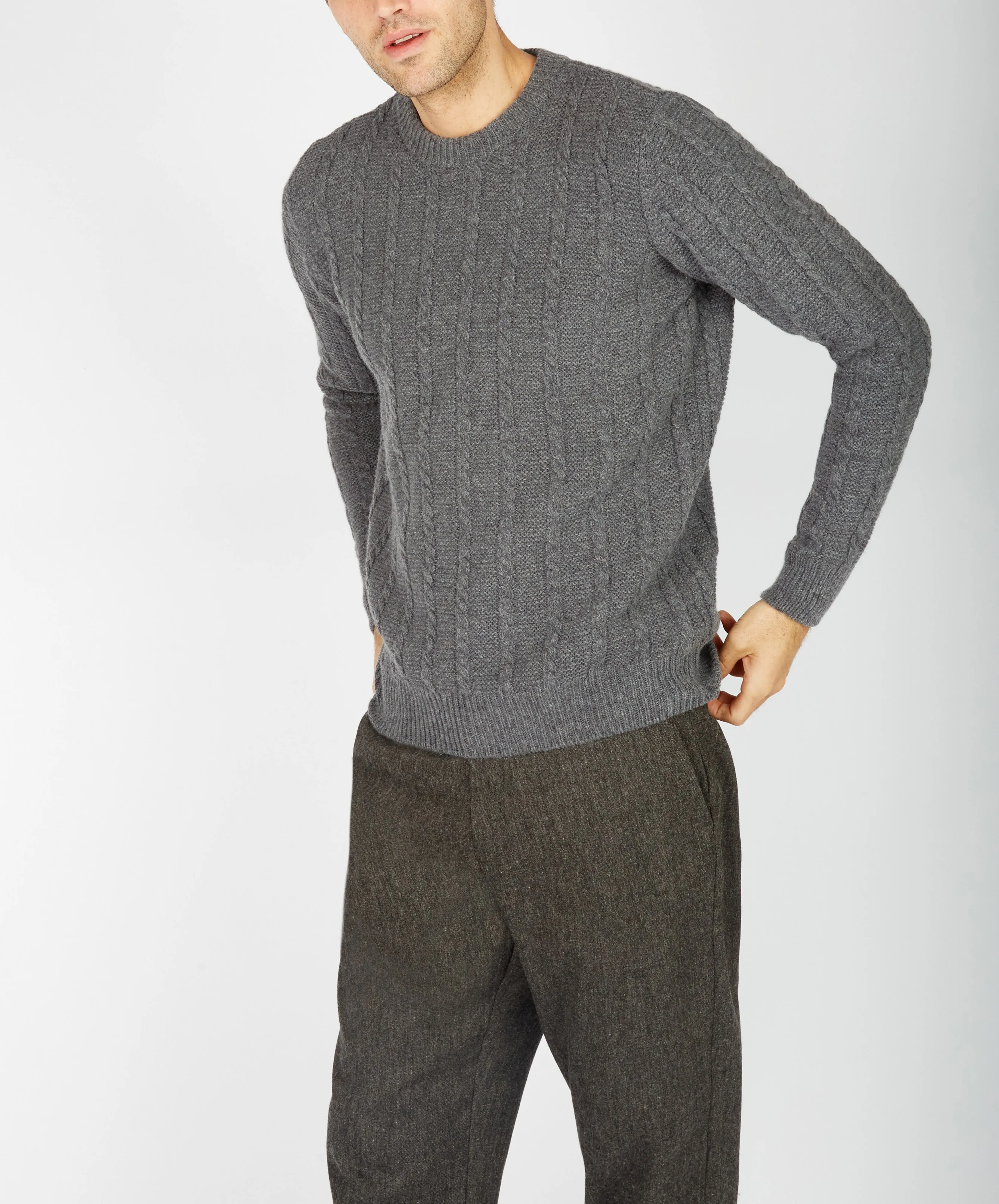 Sudbury Crew Neck Sweater Smoke