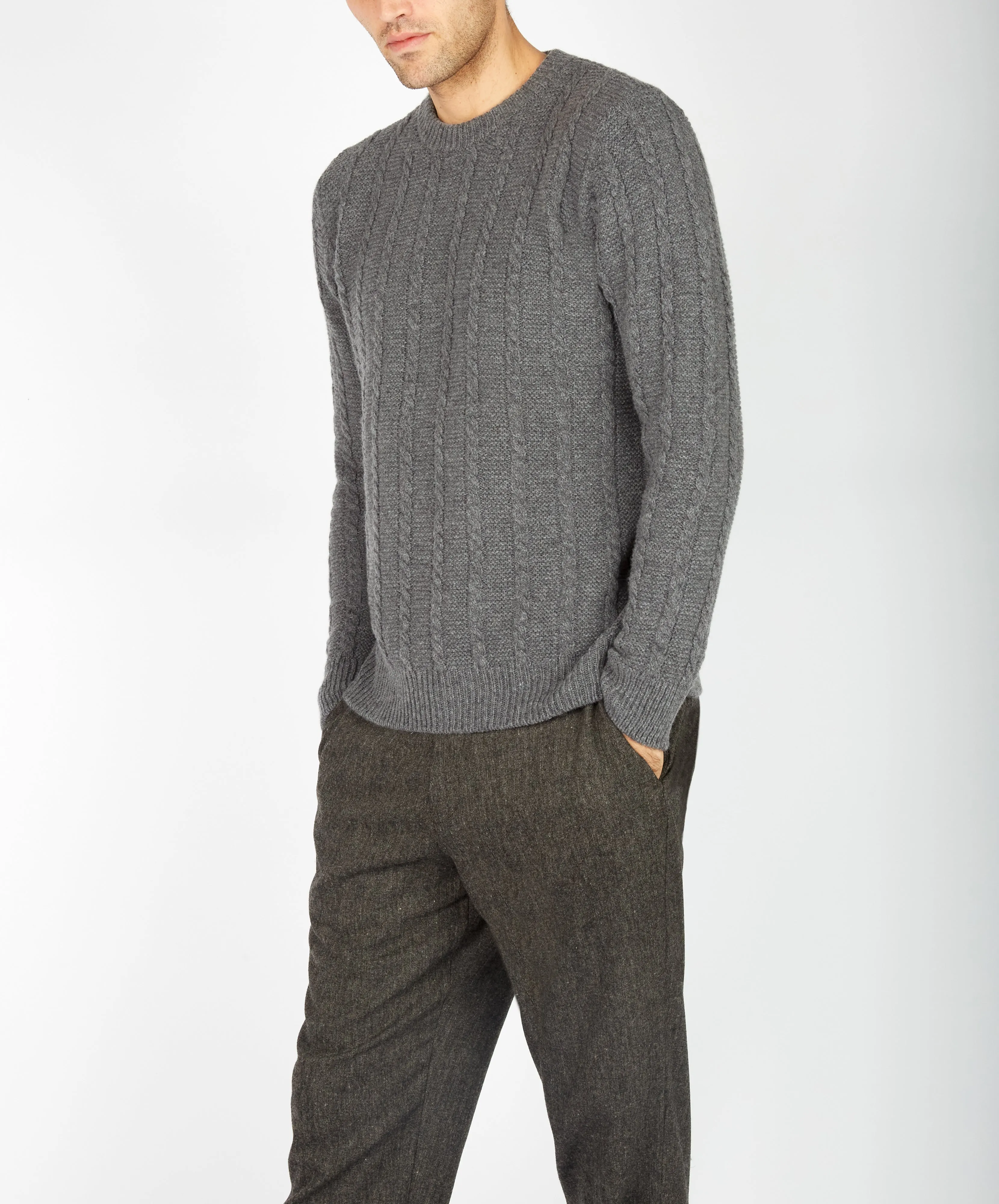 Sudbury Crew Neck Sweater Smoke