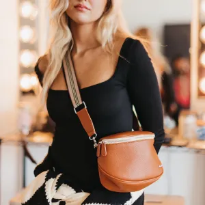 Sutton Crossbody Sling Bag(Cognac)
