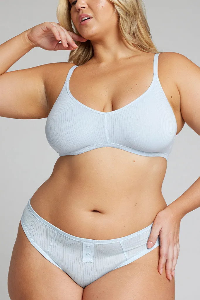 Whipped Non-Wire Bra in Glacier