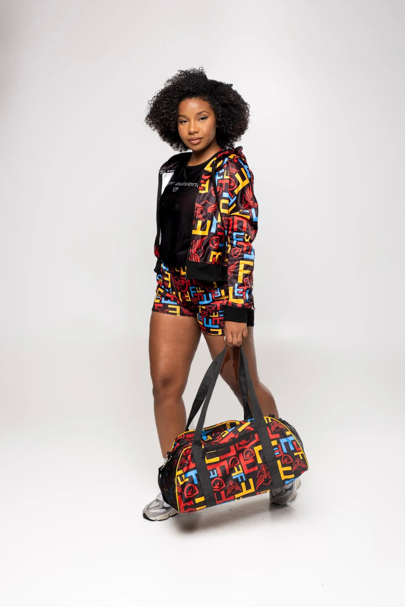 Women Colorful Fleece Full Zip Hoodie