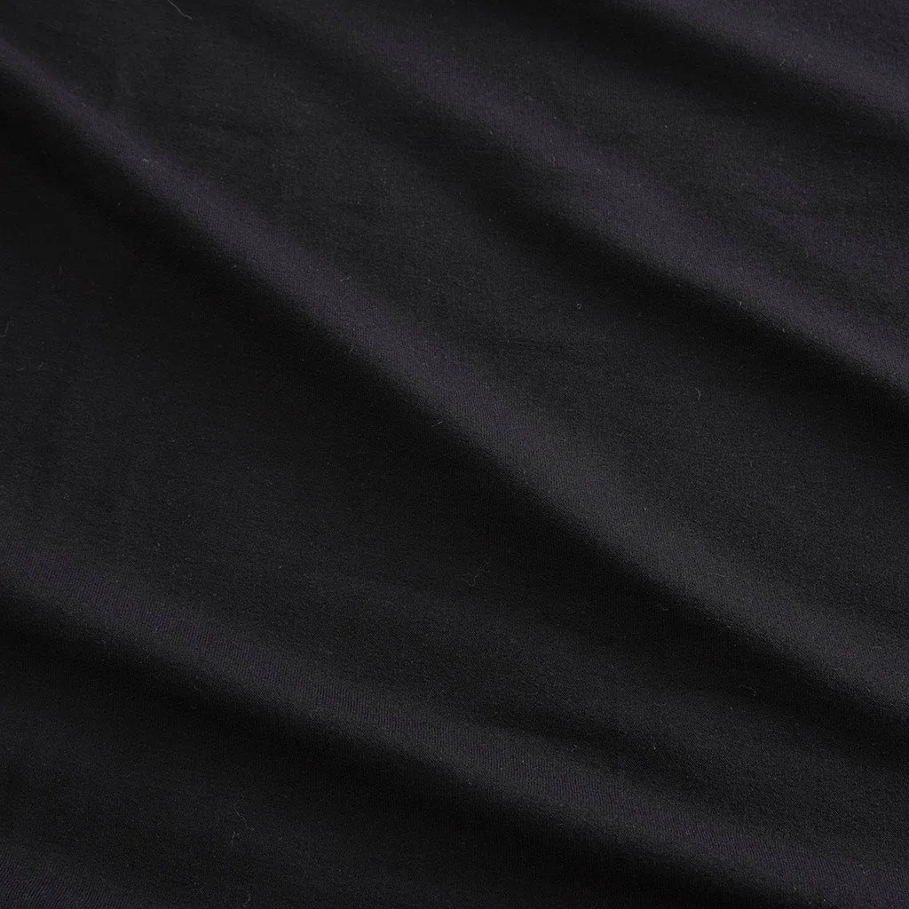 Women's Black French Terry Pullover Sweatshirt
