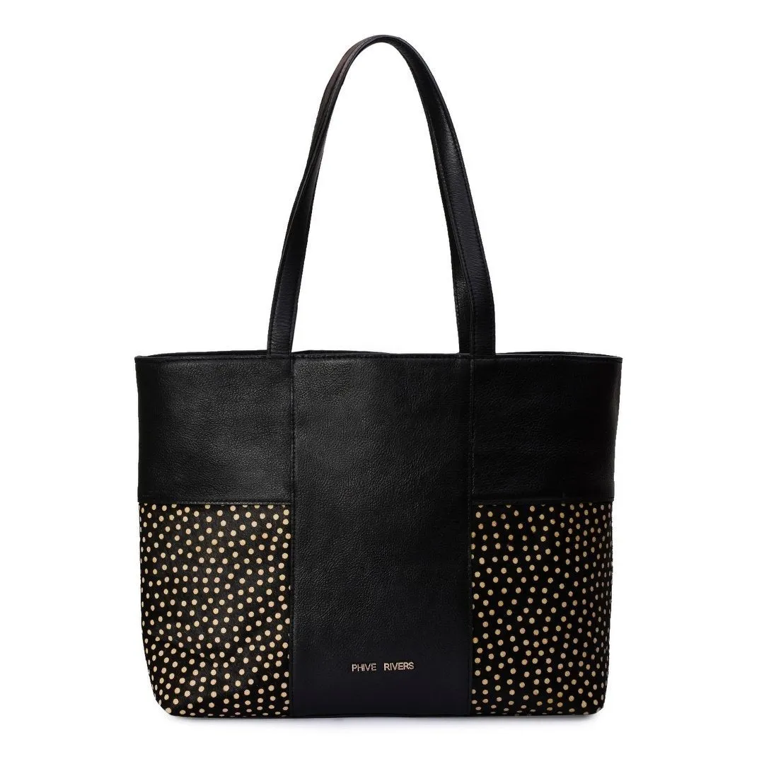 Women's Leather Tote Bag - PRU1347