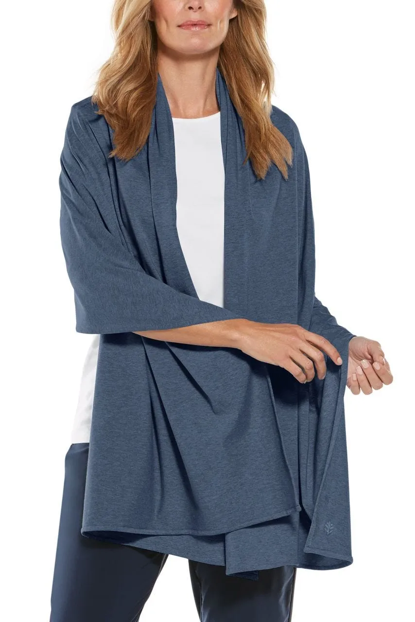 Women's Sanibel Everyday Beach Shawl  | Denim Blue Heather